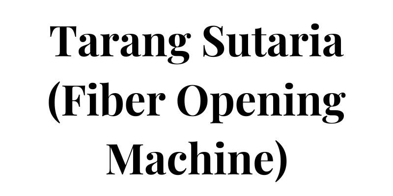 Tarang Sutaria (Fiber Opening Machine) | VentureStudio Incubatees