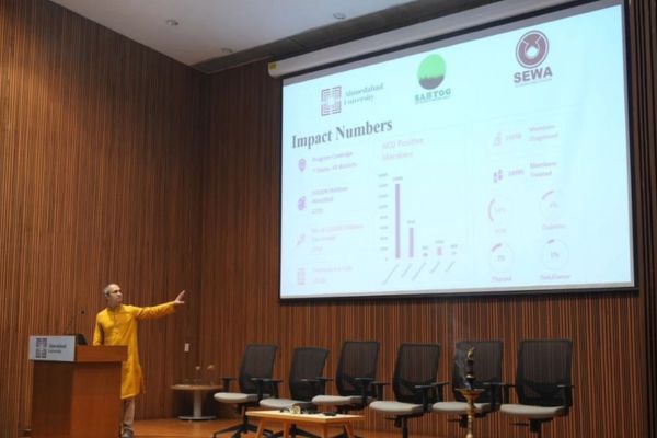 Inauguration of 'Sahyog,' a Collaborative Centre between Ahmedabad University and SEWA