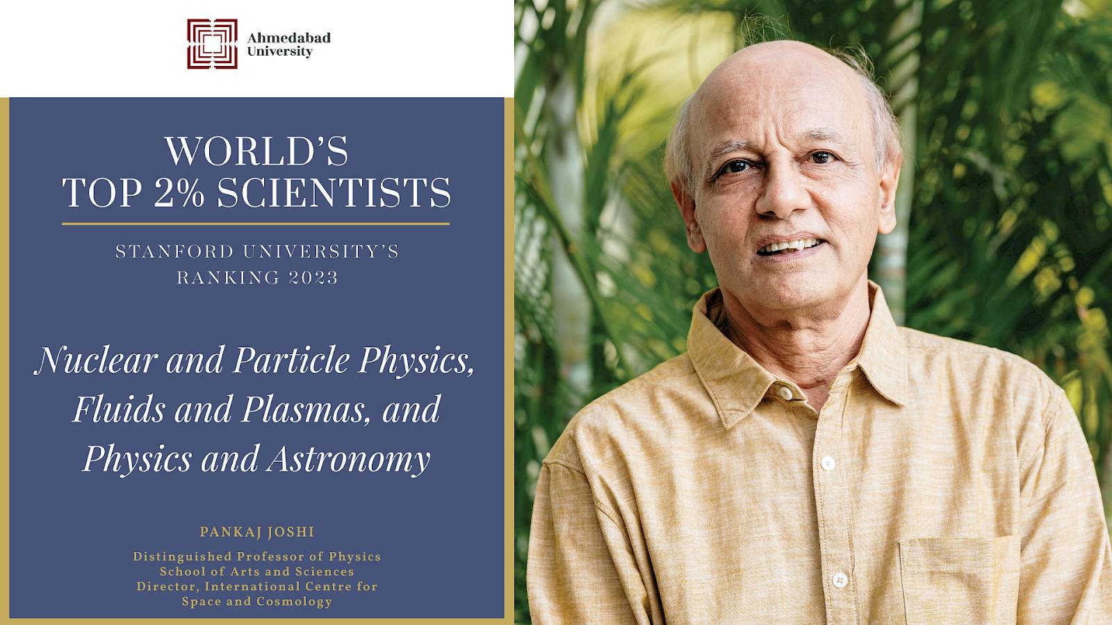 Pankaj Joshi World's Top 2% Scientists by Stanford University