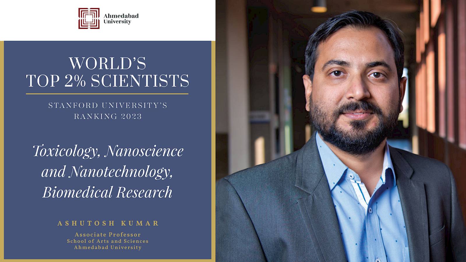 Ashutosh Kumar World's Top 2% Scientists by Stanford University