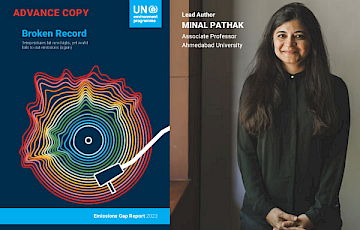 Ahmedabad Professor Contributes to UNEP’s The Emissions Gap Report 2023
