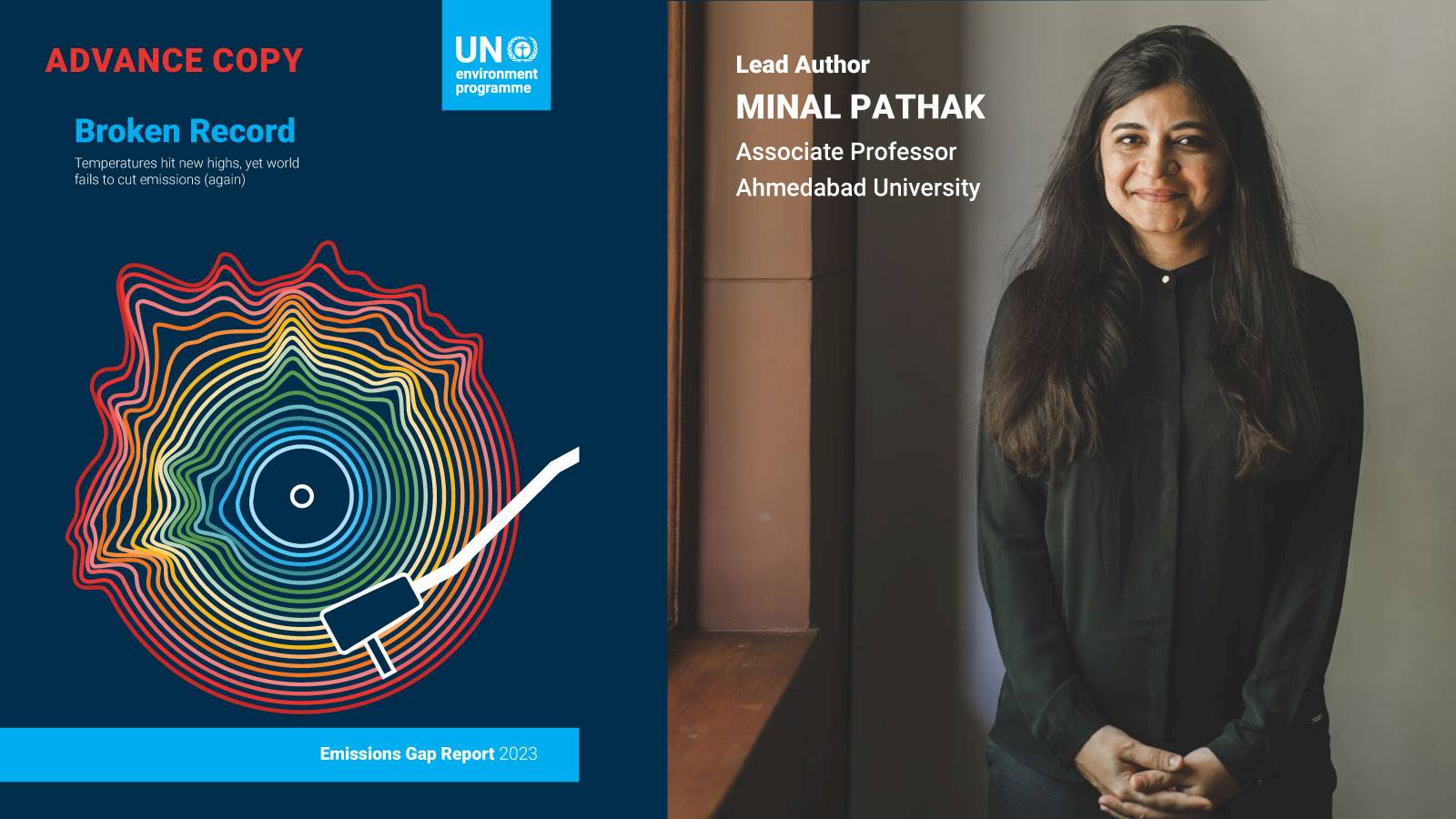 Ahmedabad Professor Contributes to UNEP’s The Emissions Gap Report 2023