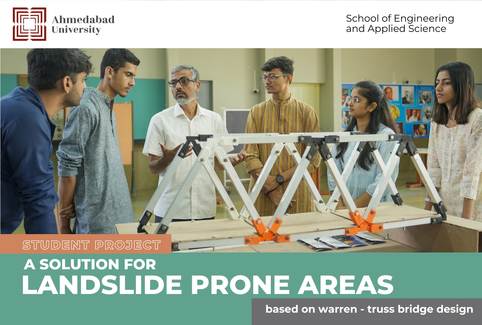 BTech Students Design Bridge for Landslide-prone Remote Areas