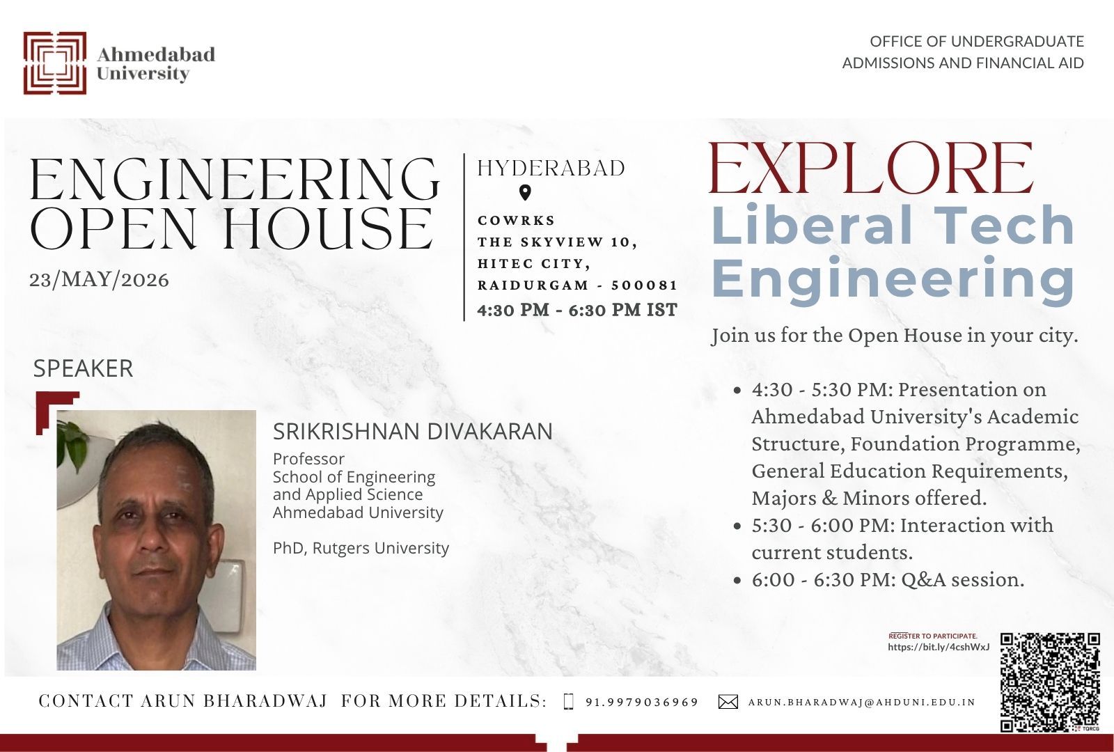 Engineering Admissions Open House and Workshop