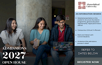 Ahmedabad University Undergraduate Admissions Open House