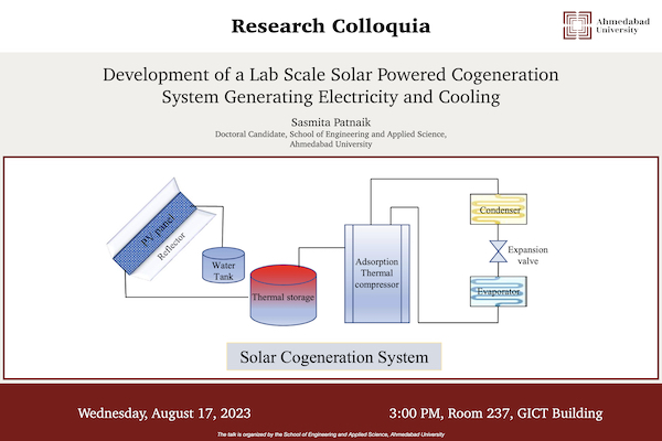 Development of a Lab Scale Solar Powered Cogeneration System Generating Electricity and Cooling