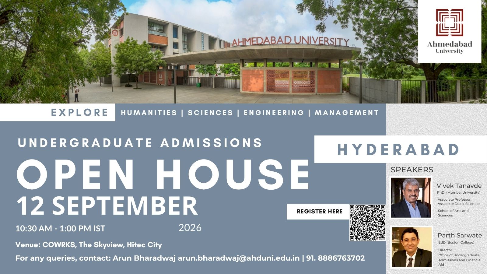 Undergraduate Admissions Open House: Hyderabad