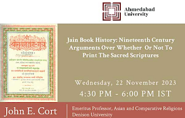 Jain Book History: Nineteenth Century Arguments over whether or not to print the Sacred Scriptures