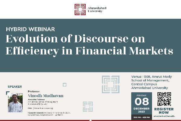 Evolution of Discourse on Efficiency in Financial Markets