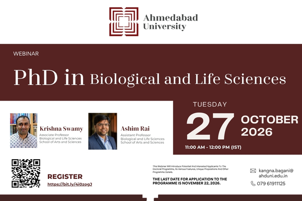 Webinar: PhD in Biological and Life Sciences