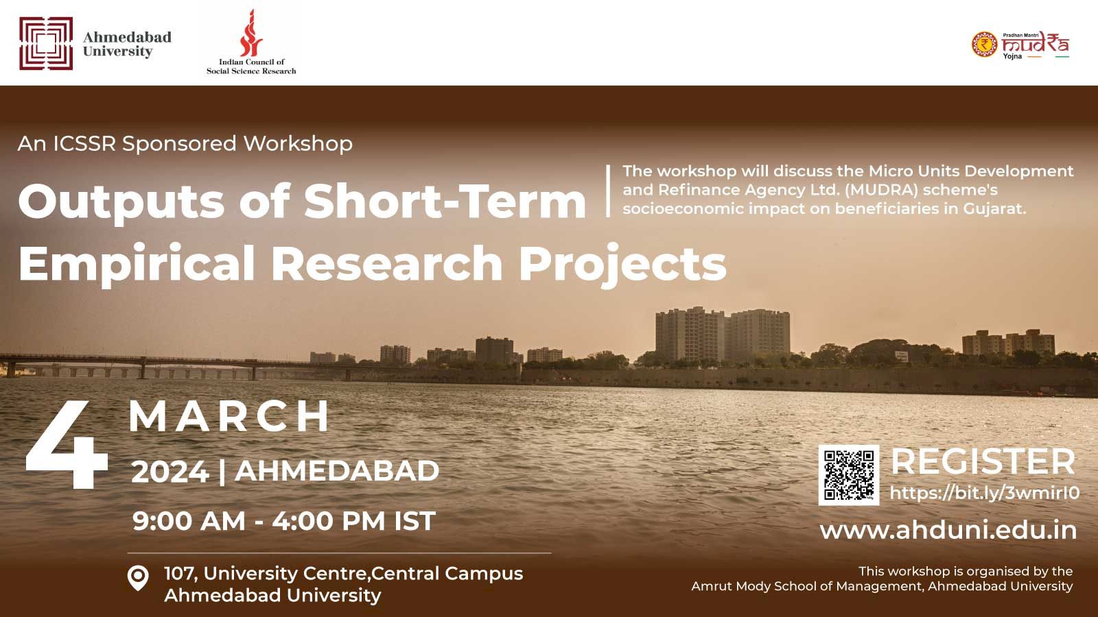 Outputs of Short-Term Empirical Research Projects: Evaluating the Socio-Economic Impact of the MUDRA Yojana Beneficiaries in Gujarat