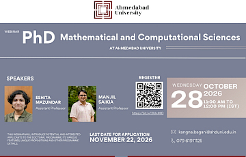Webinar: PhD in Mathematical and Computational Sciences