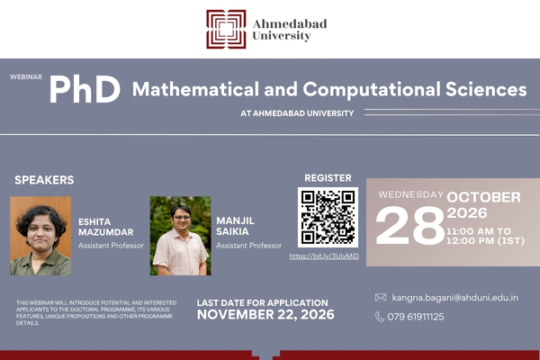 Webinar: PhD in Mathematical and Computational Sciences
