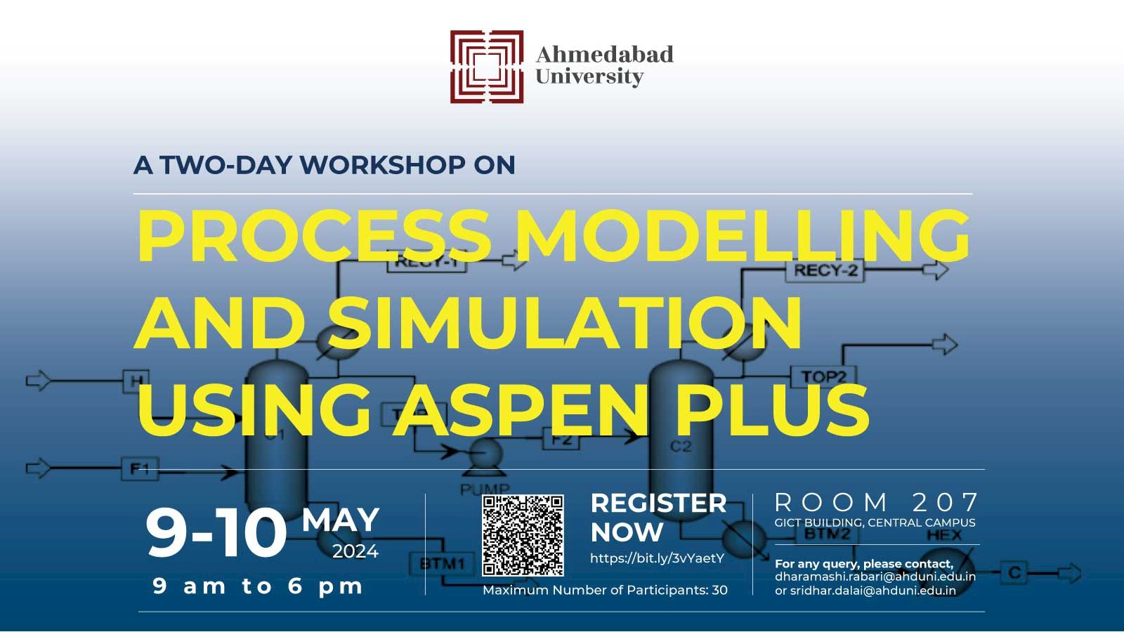 Two Day Workshop: Process Modelling and Simulation using Aspen Plus