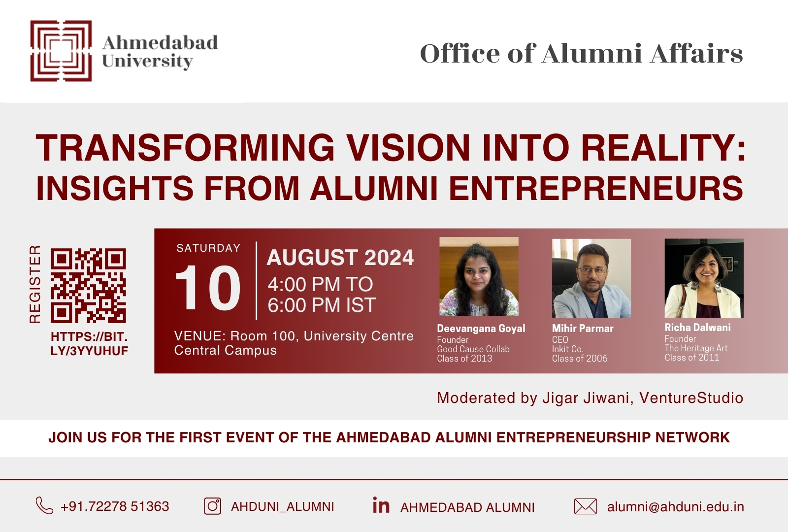 Transforming Vision into Reality: Insights from Alumni Entrepreneurs