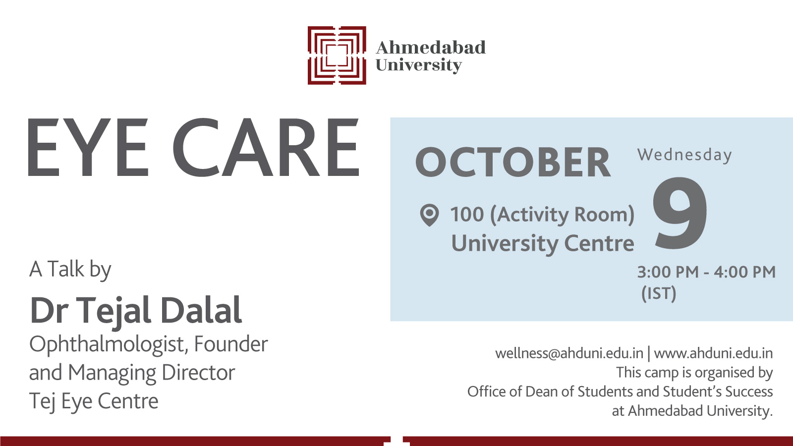A Talk on Eye Care