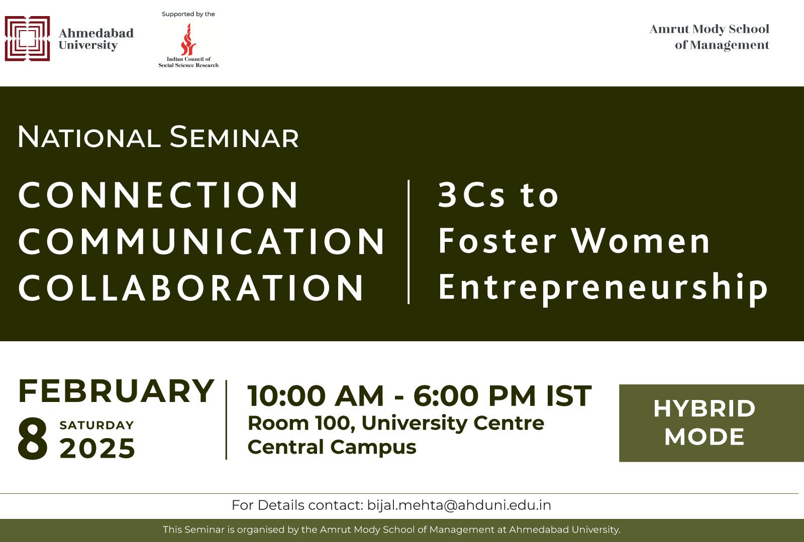 Connection, Communication, and Collaboration: 3Cs to Foster Women Entrepreneurship