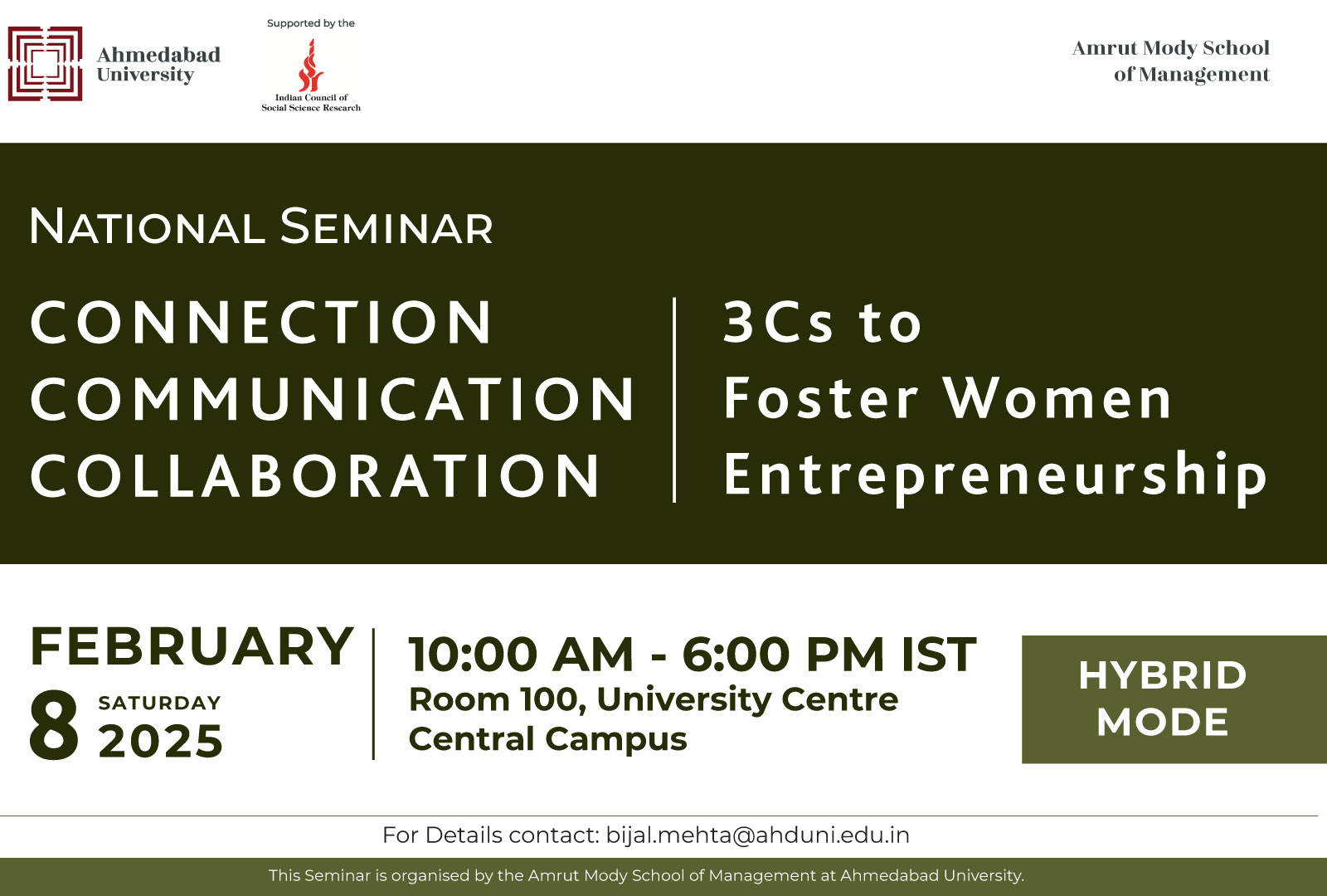 Connection, Communication, and Collaboration: 3Cs to Foster Women Entrepreneurship