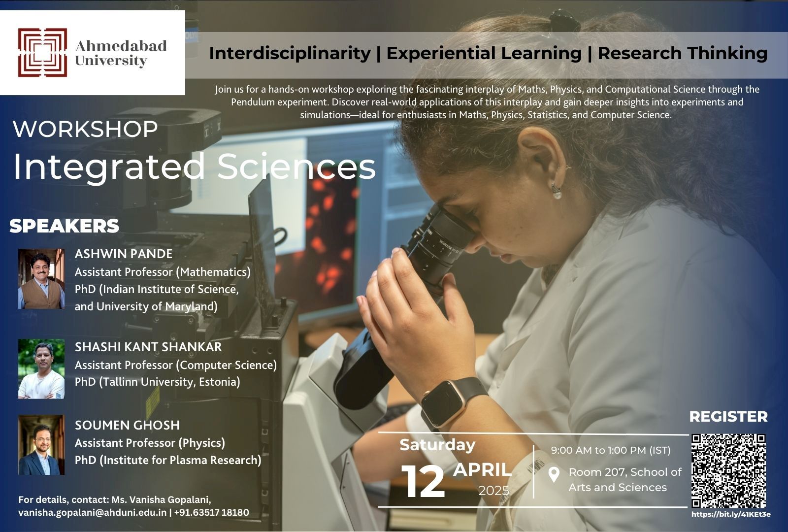 Workshop on Integrated Sciences