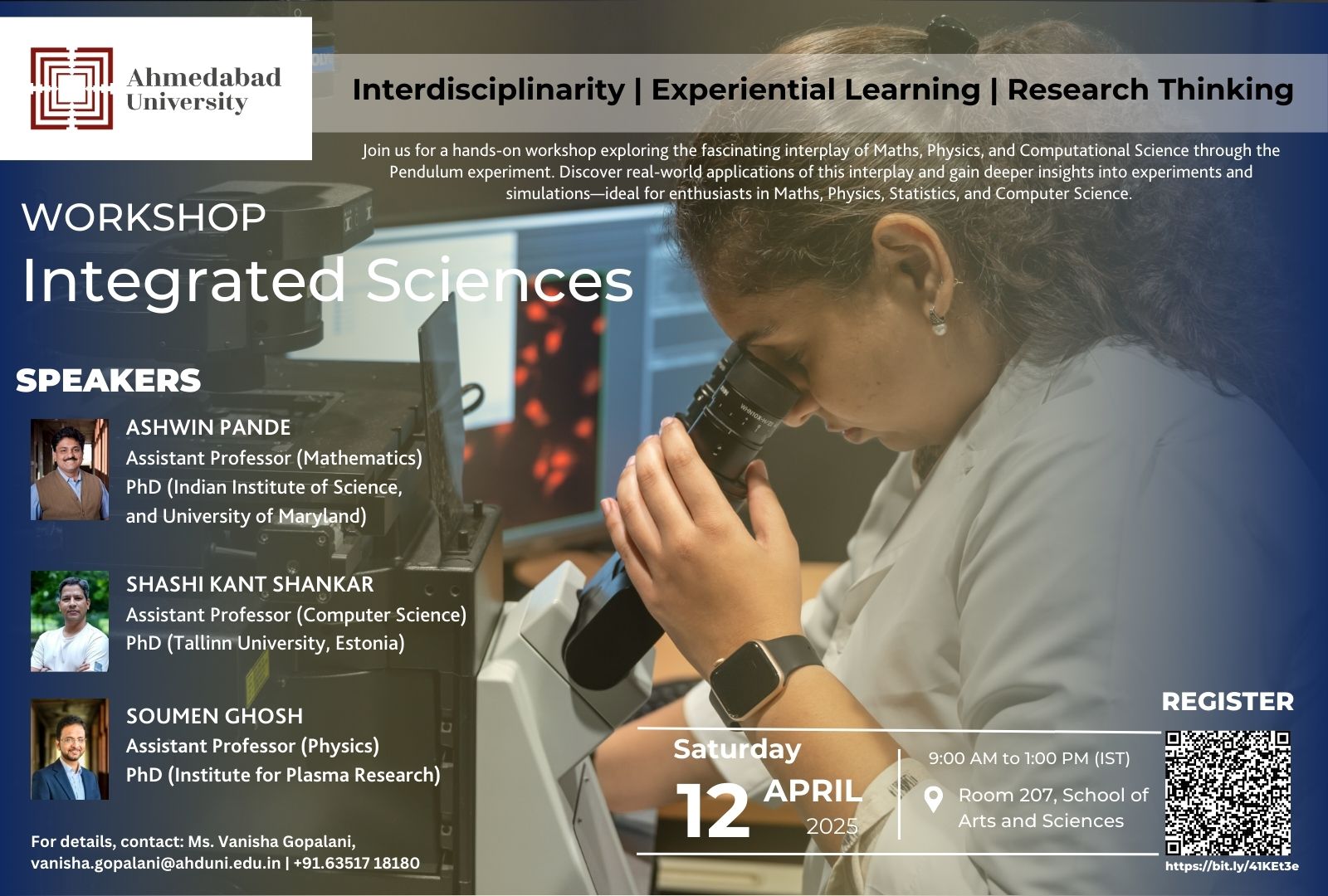 Workshop on Integrated Sciences