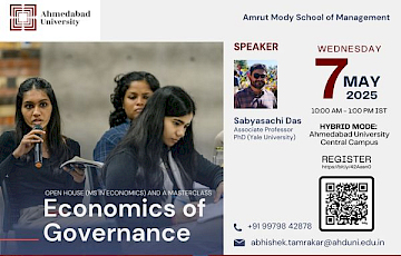 Economics of Governance | MS in Economics Open House