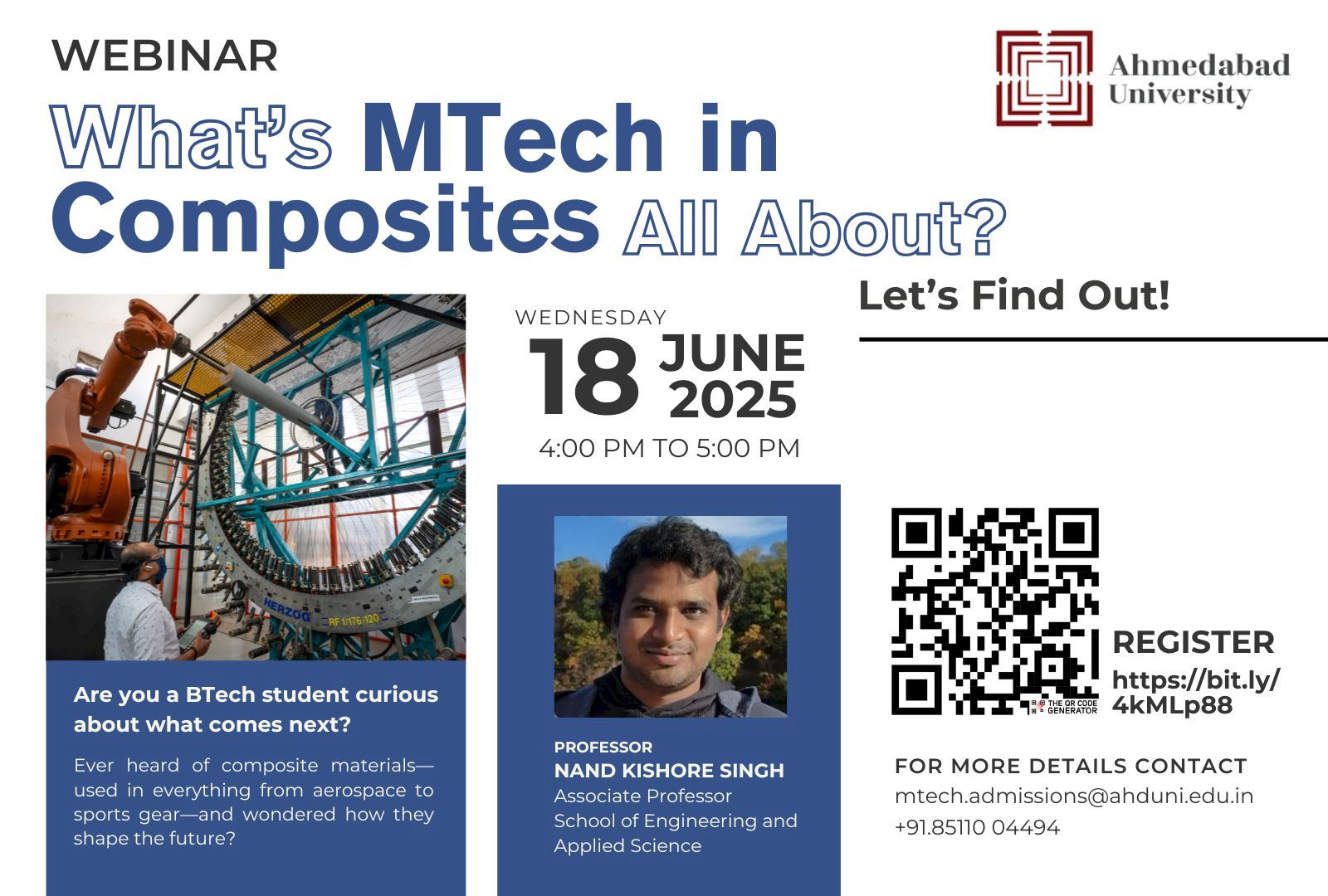 What’s MTech in Composites all about?
