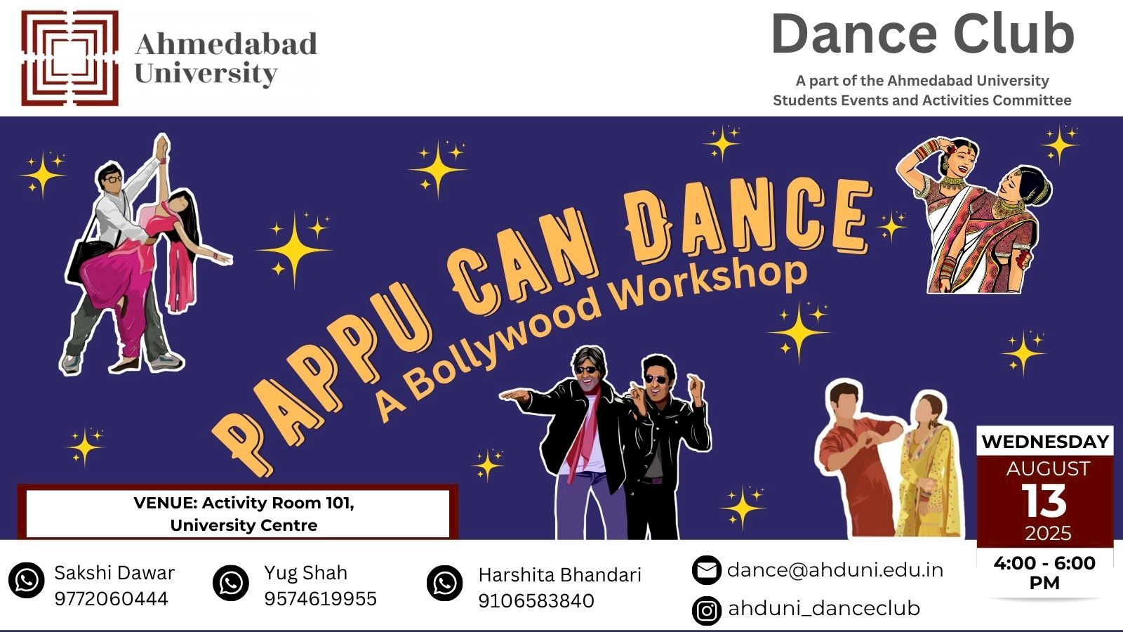 Pappu can Dance: A Bollywood Workshop