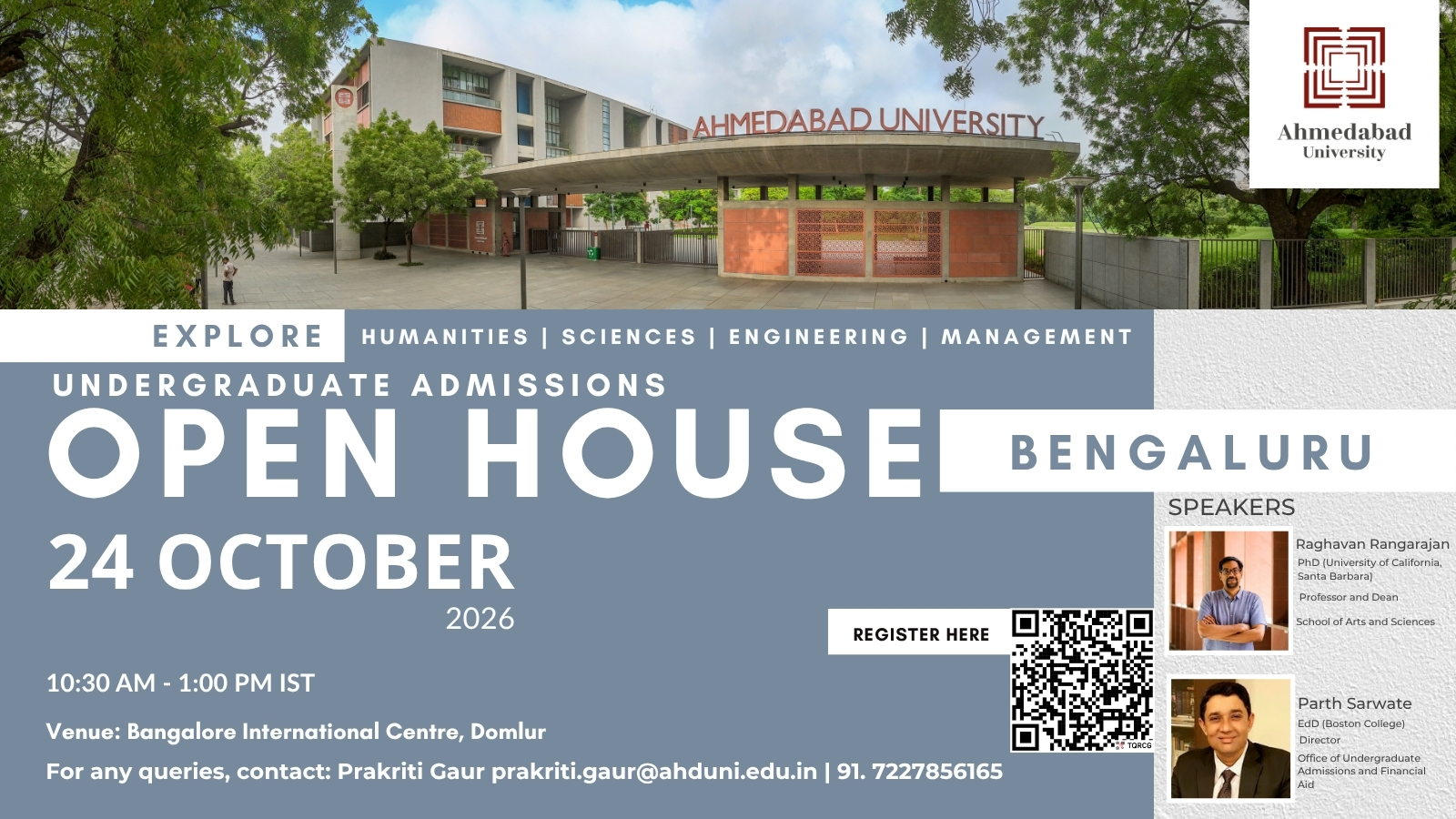 Undergraduate Admissions Open House: Bengaluru