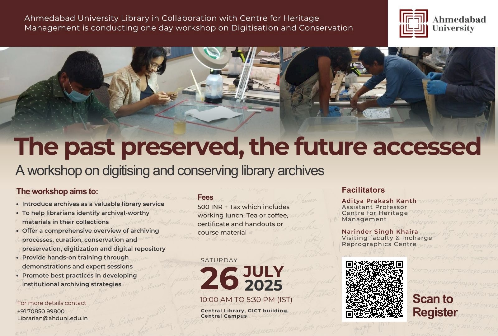 The Past Preserved, The Future Accessed