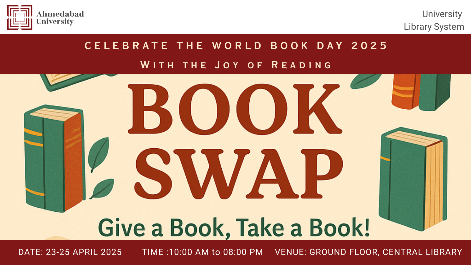 World Book & Copyright Day 2025: Book Swap