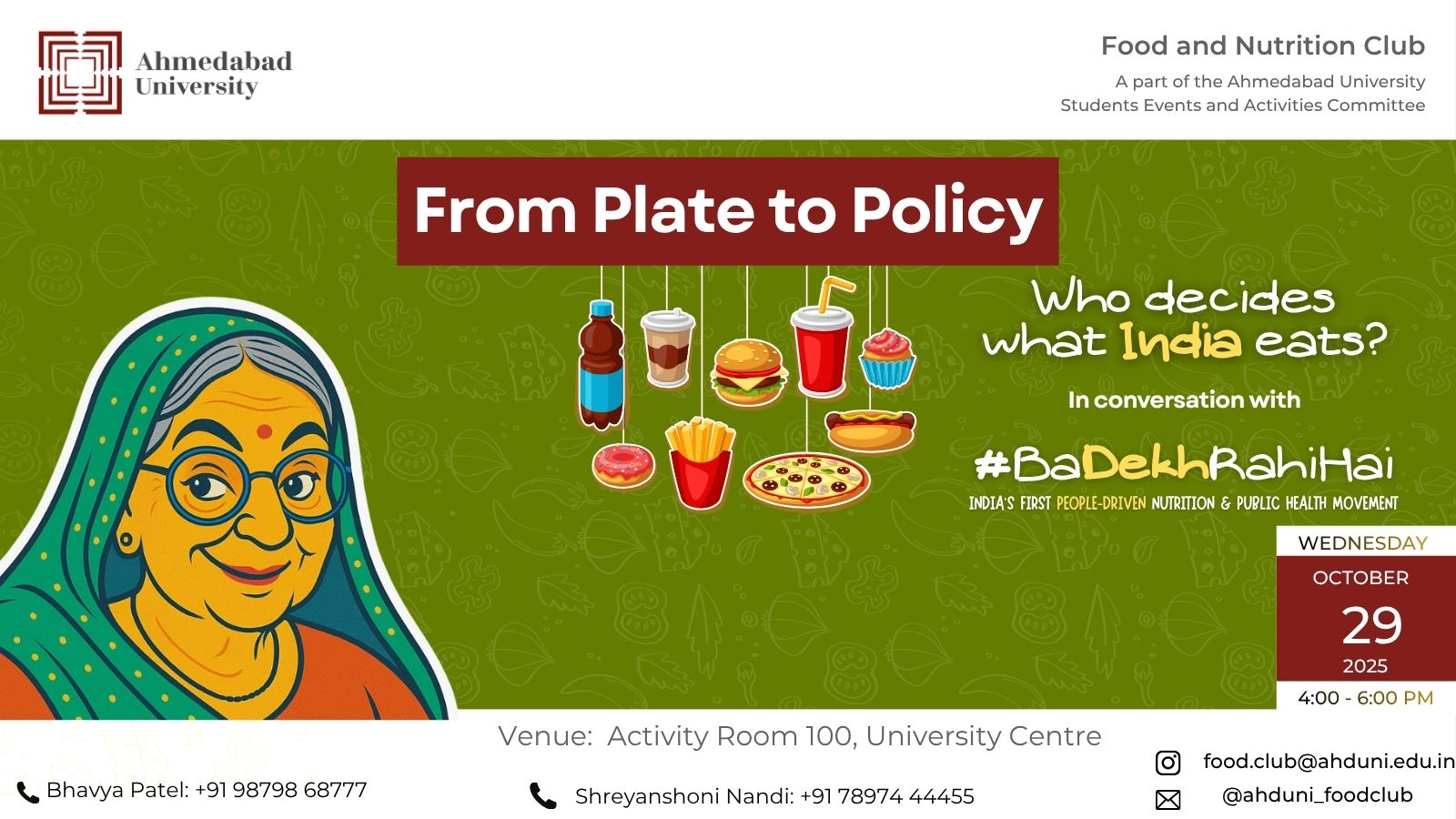 From Plate to Policy | Food and Nutrition Club