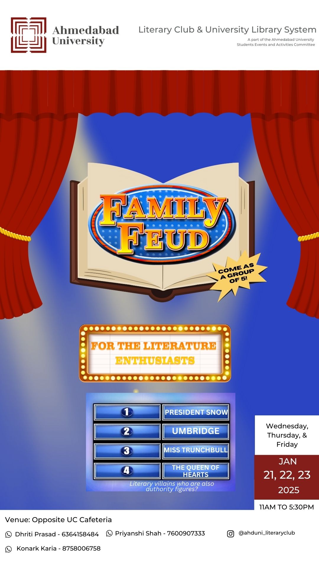 Literary Family Feud