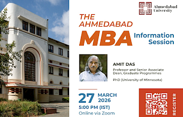 The Ahmedabad MBA: Information Session