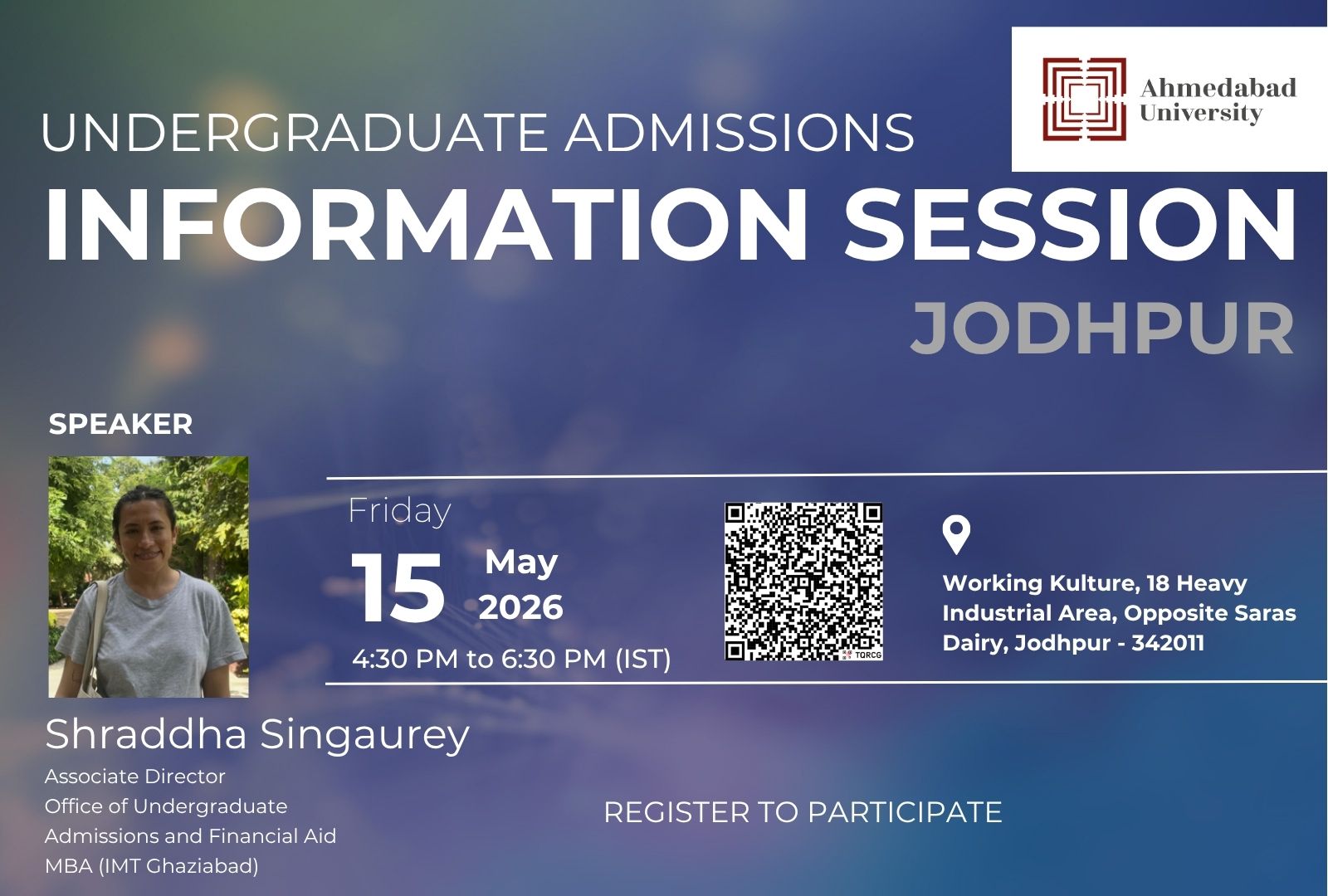 Undergraduate Admissions Open House: Jodhpur