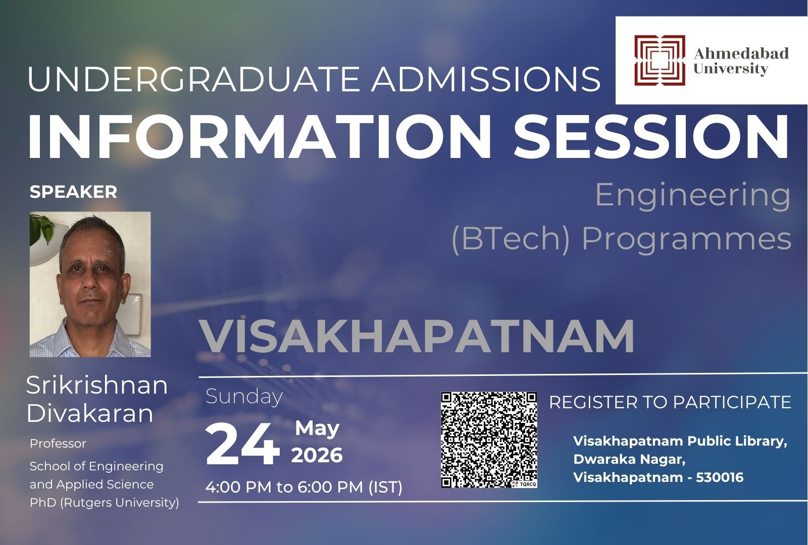 Engineering Admissions Information Session: Visakhapatnam