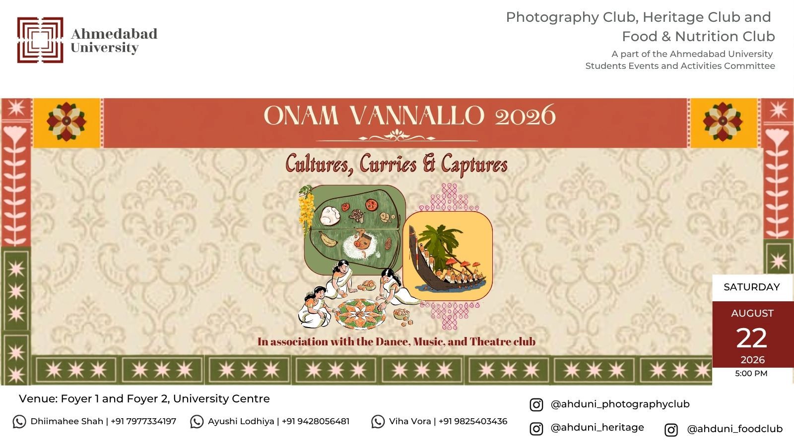 Onam Vannallo: Cultures, Curries and Captures