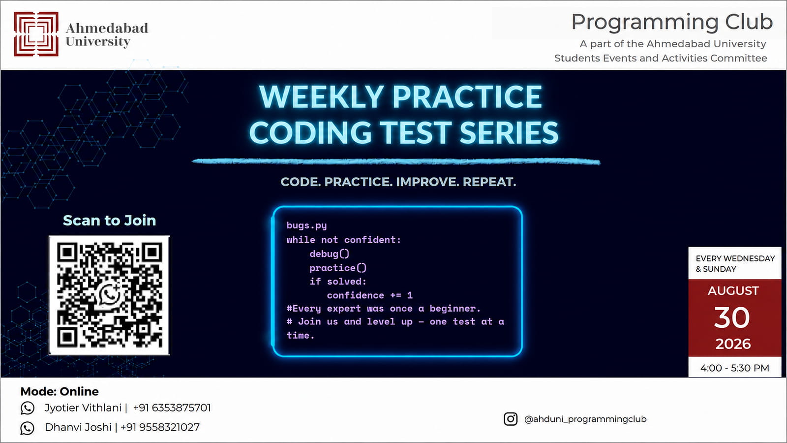 Weekly Practice Coding Test Series