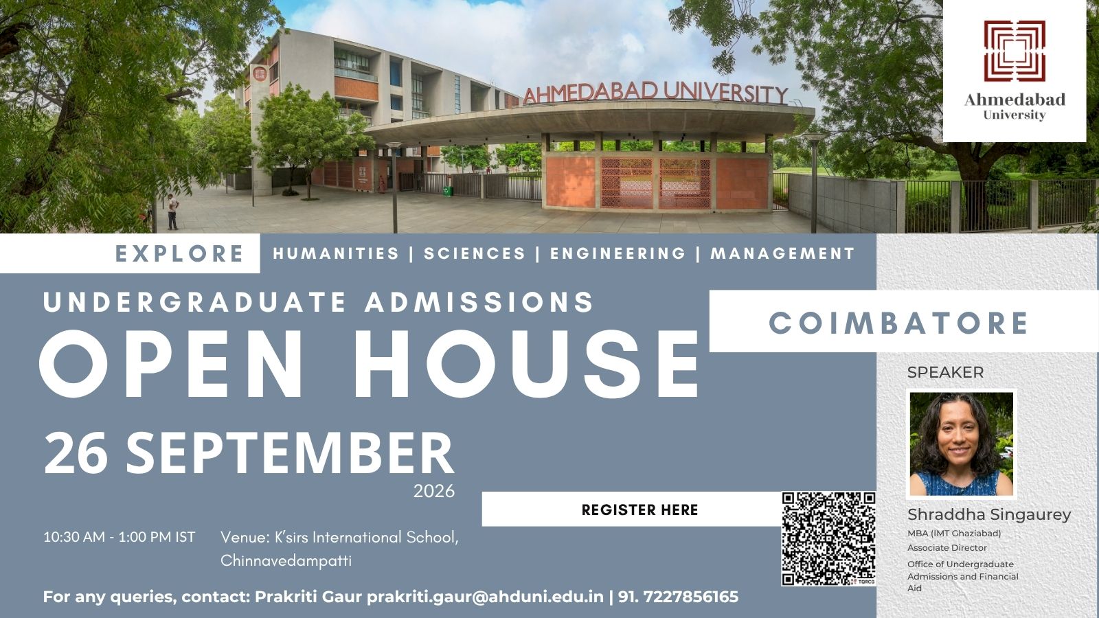 Undergraduate Admissions Open House: Coimbatore