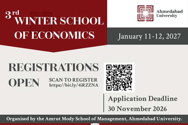3rd Winter School of Economics