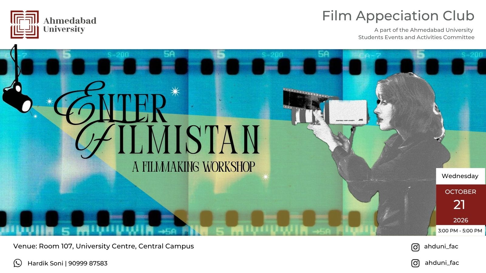 Enter Filmistan: A Filmmaking Workshop